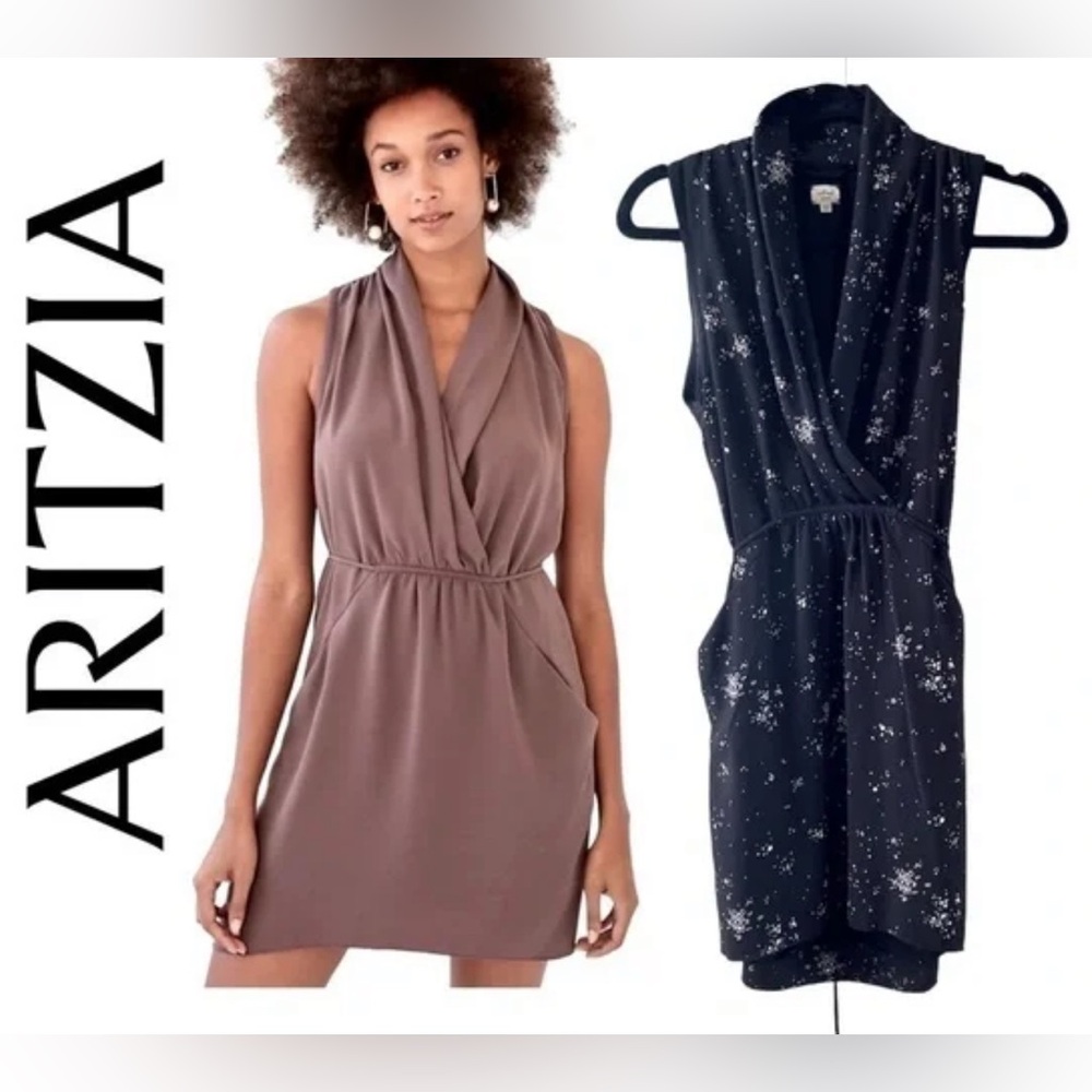 227 Wilfred (Aritzia) Star Print Wrap Dress - Size S (left is an example)